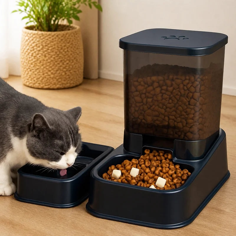 Automatic water and food supply cat and dog