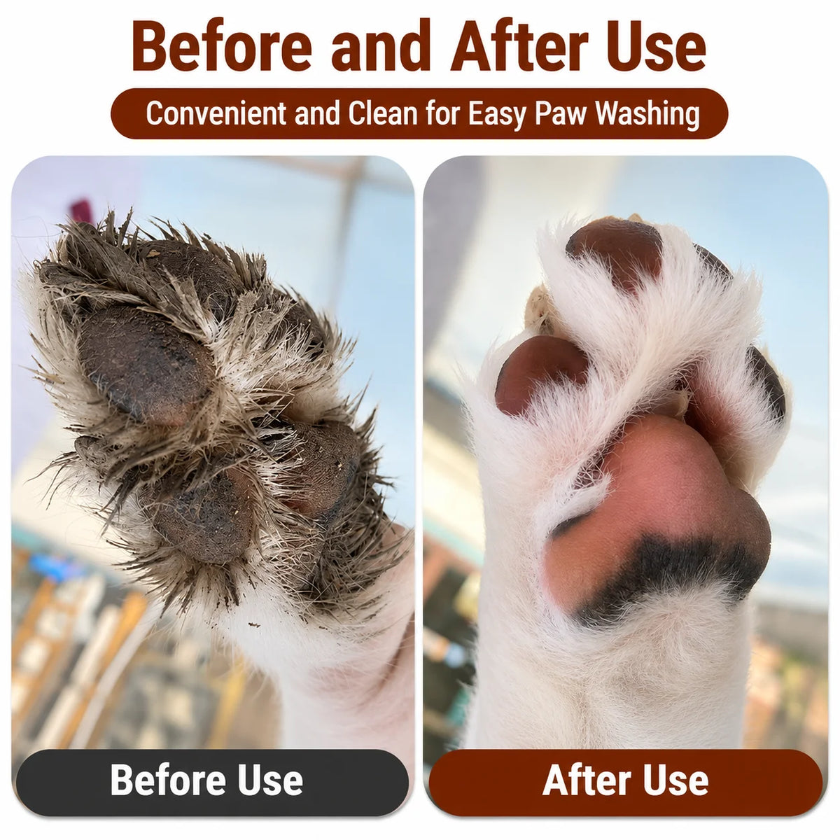 Pet feet washer