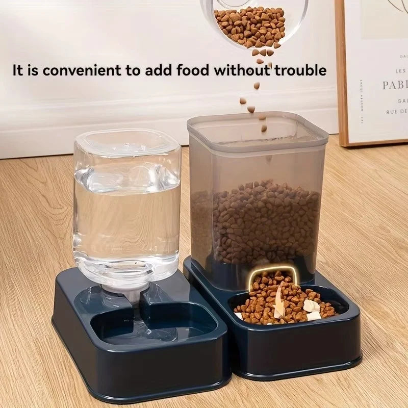 Automatic water and food supply cat and dog